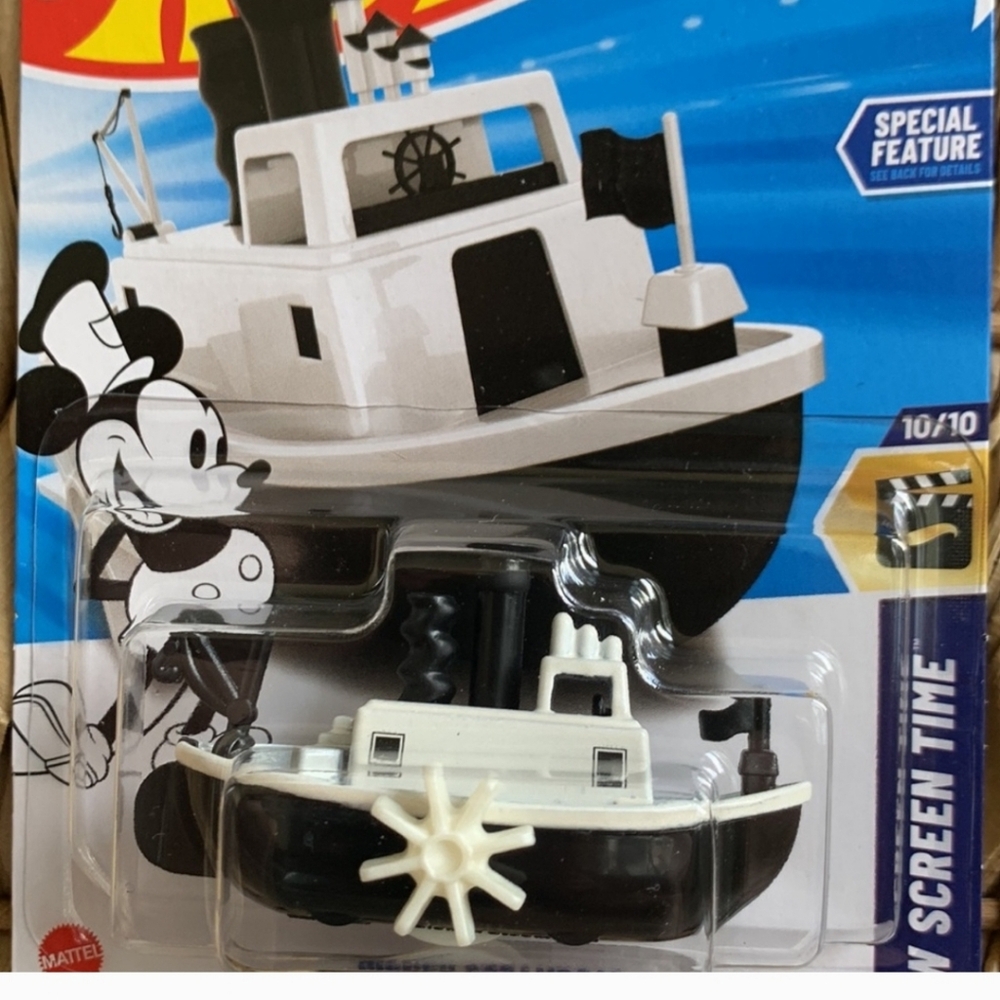 Disney Mickey Mouse SteamBoat Mattel Hot Wheels New 2025 - Picture 4 of 4